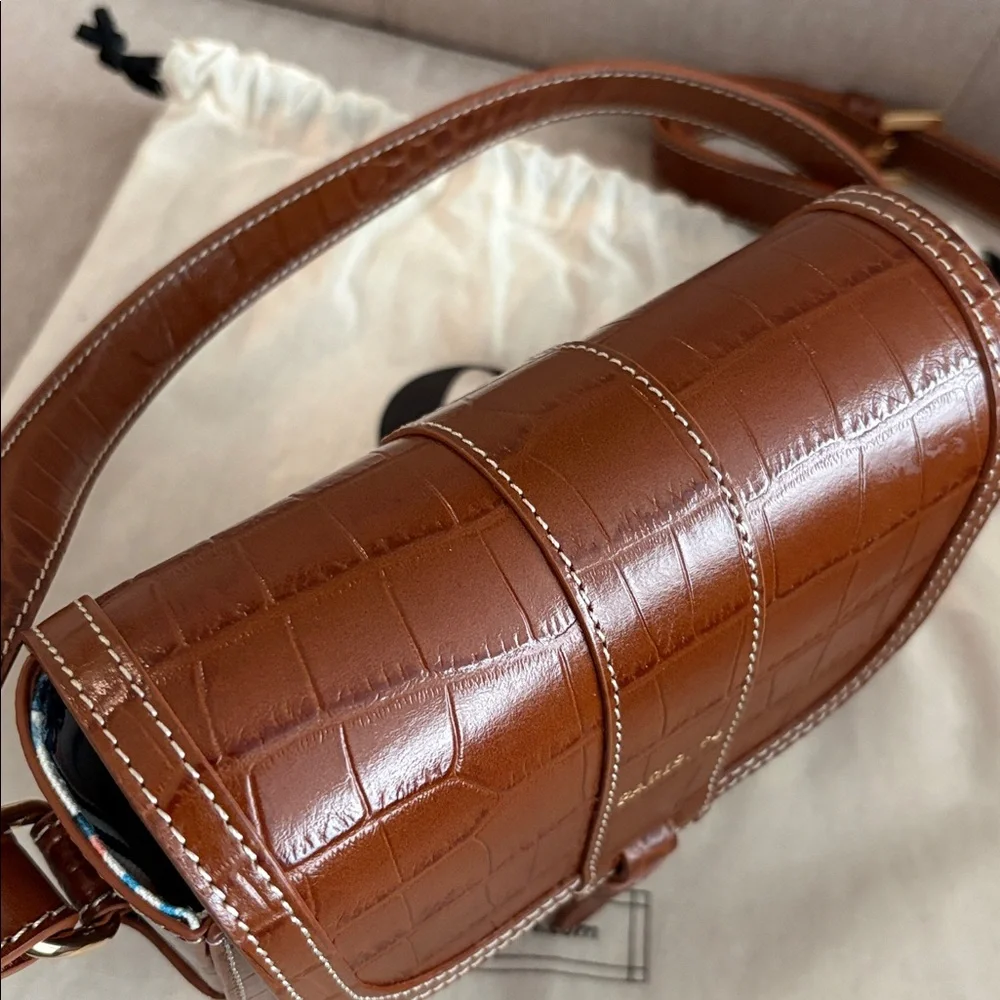 Paris/64 mini croc tressor crossbody bag - Picture 8 of 12